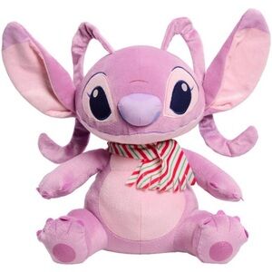 NWT Disney Lilo & Stitch Large 12” Plushie Angel Stuffed Animal- Christmas Scarf